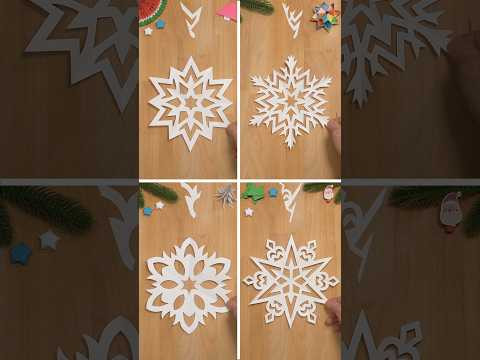 SIMPLE SNOWFLAKE PAPER CUTTING | HOW TO MAKE A SNOWFLAKE OUT OF PAPER ❄ INCLART #diy