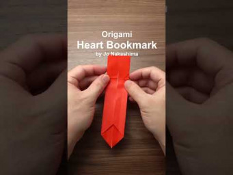 How to make an origami Heart Bookmark #shorts