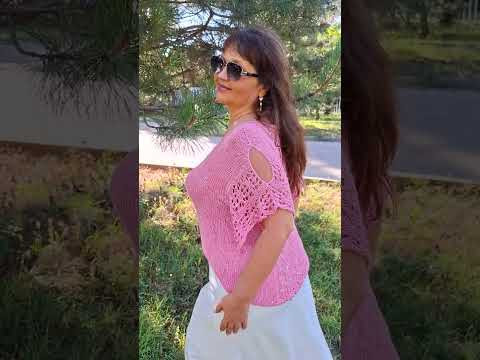 Нежно и воздушно! Ажурный джемпер спицами Нежно и воздушно! Ажурный джемпер спицами