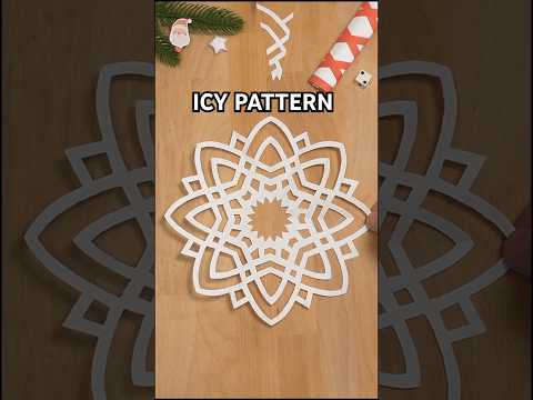 DIY CAPTIVATING ICY PATTERN | EASY PAPER SNOWFLAKE STEP BY STEP INCL ART