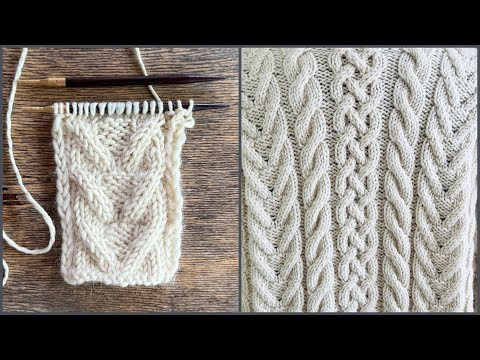 МК. Аран для жилетки и кардигана.