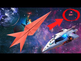 BEST PAPER PLANE SPACESHIP | How to Make a Paper Airplane that Fly Far