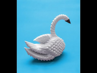 3D origami Beginner's Swan #Shorts