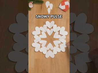 HOW TO MAKE A SNOWFLAKE SNOW PULSE STEP BY STEP | CHRISTMAS CRAFTS INCL ART
