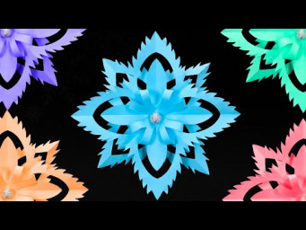 ❄️how to make a cool snowflake❄️Easy origami