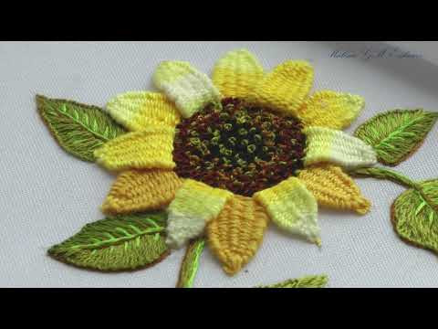 How to Embroider a Sunflower Tutorial: The Perfect (and Easy) Way