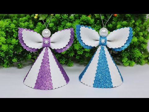 DIY Christmas Angel With Eva Glitter Foam DIY Christmas Angel With Eva Glitter Foam