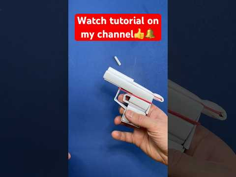 Bullet Shooting MINI GUN From A4 Paper | Paper Pocket Mini Gun #gun #papergun Bullet Shooting MINI GUN From A4 Paper | Paper Pocket Mini Gun #gun #papergun