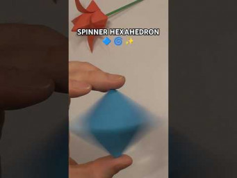 HEXAHEDRON SPINNER ORIGAMI CAPTIVATING | EASY PAPER HEXAHEDRON SPINNER STEP BY STEP INCL ART