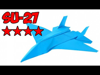 How to make a paper airplane, the best models. SU-27