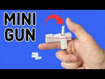 How to Make Bullet Shooting MINI GUN From A4 Paper | Paper Finger Gun