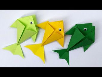 Easy Origami Talking Fish | How to make paper 3D fish | DIY Paper Crafts