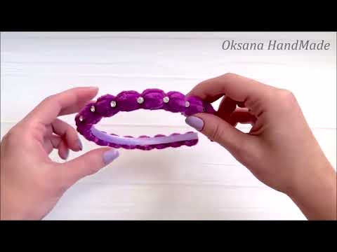 Crochet Tulip Headband. Easy Tutorial for Beginner.