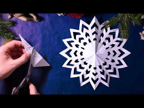 ✂️ Как сделать снежинку из бумаги &ndash; Простые рождественские украшения! ❄