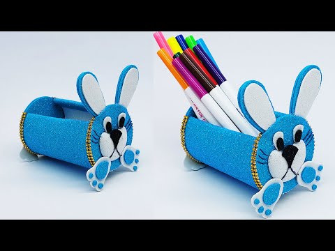 DIY - Making Desktop Organizer With Foam Paper | Pen Holder Organizer | Foam Sheet Crafts DIY - Making Desktop Organizer With Foam Paper | Pen Holder Organizer | Foam Sheet Crafts