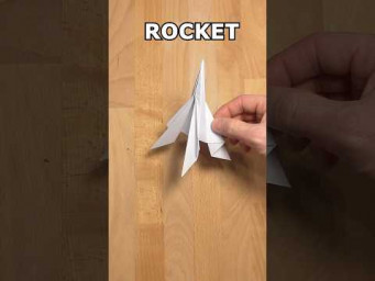 EASY ORIGAMI ROCKET TUTORIAL | HOW TO MAKE PAPER SPACE SHIP INCL ART #paper #origami