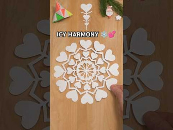 EASY PAPER SNOWFLAKE ICY HARMONY | HOW TO MAKE SNOWFLAKES, CHRISTMAS CRAFT
