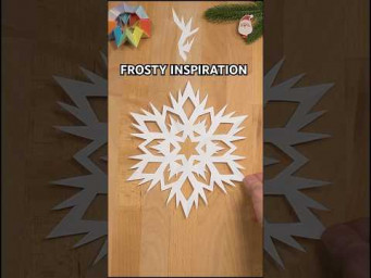 HOW TO MAKE A SNOWFLAKE FROSTY INSPIRATION | EASY CHRISTMAS PAPER CRAFT IDEAS INCL ART!