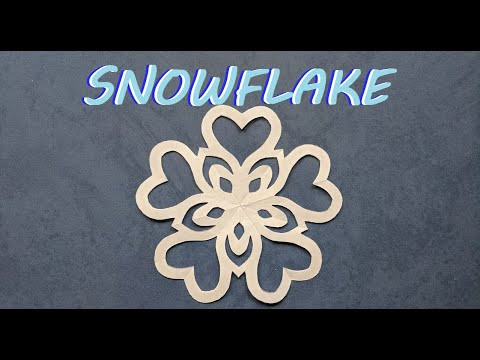 Красивая снежинка из бумаги своими руками | Christmas paper snowflake | スノーフレーク折り紙 Красивая снежинка из бумаги своими руками | Christmas paper snowflake | スノーフレーク折り紙