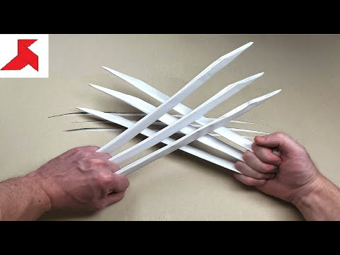 DIY - Как сделать КОГТИ РОСОМАХИ из бумаги А4 своими руками DIY - Как сделать КОГТИ РОСОМАХИ из бумаги А4 своими руками