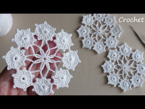 Очень просто!!! Цветочные мотивы ВЯЗАНИЕ КРЮЧКОМ для начинающих EASY Flower Pattern Crochet