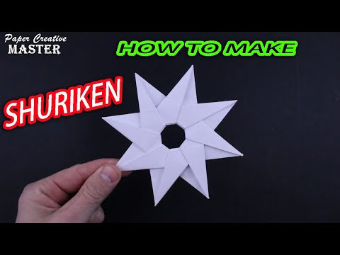 How to make a shuriken out of paper How to make a shuriken out of paper