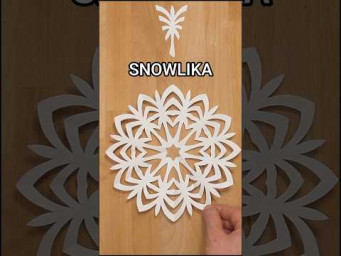 EASY PAPER SNOWLIKA SNOWFLAKE STEP BY STEP ❄️ HOW TO MAKE SNOWFLAKE INCLART
