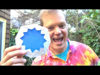 12-Point Star Frisbee and Boomerang - Origami Dodecagram