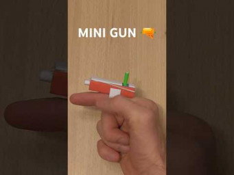 EASY MINI GUN PAPER STEP BY STEP | DIY Paper Folding Gun for Shooting | WEAPON PAPER CRAFTING #diy