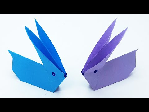 Easy Origami Rabbit - How to Make Rabbit Step By Step - Moving Paper Toys Easy Origami Rabbit - How to Make Rabbit Step By Step - Moving Paper Toys