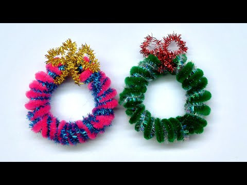Beautiful Christmas Wreath Making - Easy Pipe Cleaner Crafts - DIY Christmas Decorations 2025 Beautiful Christmas Wreath Making - Easy Pipe Cleaner Crafts - DIY Christmas Decorations 2025