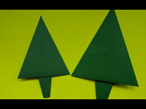 Как сделать елку оригами из бумаги | Новогодняя поделка | Origami tree | Christmas craft Как сделать елку оригами из бумаги | Новогодняя поделка | Origami tree | Christmas craft