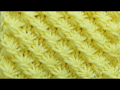Классный объёмный узор спицами для детского жилета, свитера, туники. Классный объёмный узор спицами для детского жилета, свитера, туники.