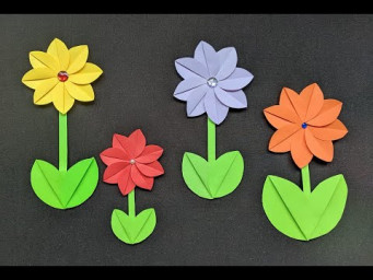 Легкие цветы из бумаги | Easy paper flowers