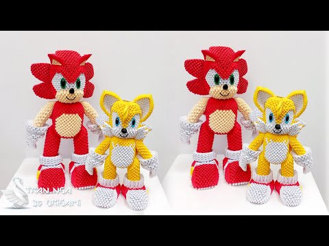 big size 3d origami Sonic the Hedgehog tutorial | Origami 3d Sonic el erizo tutorial big size 3d origami Sonic the Hedgehog tutorial | Origami 3d Sonic el erizo tutorial