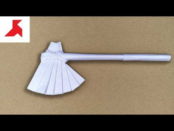 DIY - How to make a BIG LEVIATHAN AXE from A4 paper