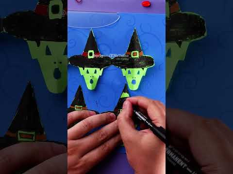 ✂️ Как сделать бумажный декор с Ведьмами на Хэллоуин ✂️ Как сделать бумажный декор с Ведьмами на Хэллоуин