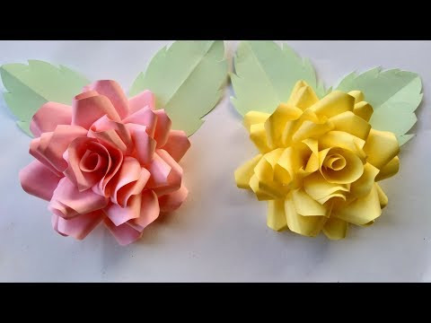 How to make a paper flowers - beautiful flowers design and paper crafts How to make a paper flowers - beautiful flowers design and paper crafts