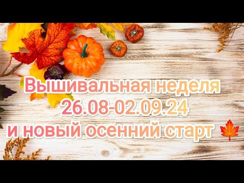 Вышивальная неделя с 26.08-02.09.24/вышивка крестом /новый старт от Совиного леса/Мережка/Риолис