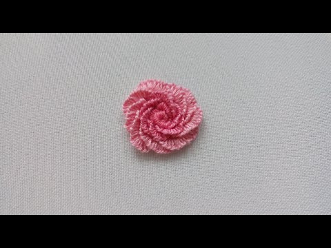 МК. Объемная вышивка. Роза. Способ 1. Volume embroidery Rose. Method 1. МК. Объемная вышивка. Роза. Способ 1. Volume embroidery Rose. Method 1.