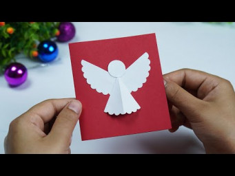 DIY Christmas Card with Christmas Angels