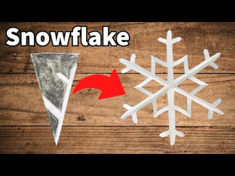 Paper Snowflakes 1 | How to make Snowflakes out of Paper | Kirigami Snowflake | Christmas Crafts
