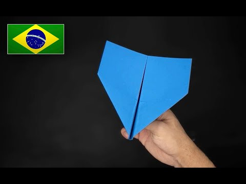 Como fazer um Avi&atilde;o de Papel que voa muito bem! - Modelo 2
