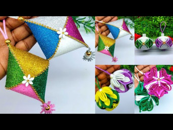 Christmas Home Decoration Craft - Christmas Tree Ornaments Making at Home - Decorate With Me - DIY