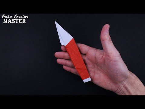 how to make a knife out of paper how to make a knife out of paper