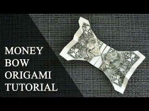 My MONEY BOW | Interesting Dollar Origami | Tutorial DIY by NProkuda