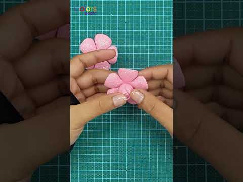 How to make a Rose Flower with Glitter Foam Sheet | Glitter Foam Sheet Flower | DIY Craft Ideas How to make a Rose Flower with Glitter Foam Sheet | Glitter Foam Sheet Flower | DIY Craft Ideas