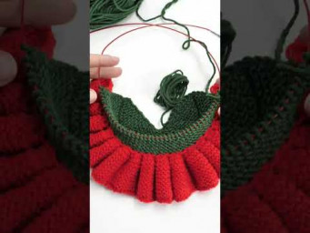 Ruffled Knitted Christmas Tree knitting patterns 