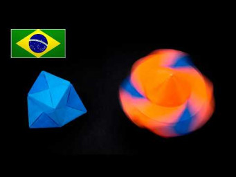 Como Fazer um SPINNER DE PAPEL Que Gira de Verdade! (Origami F&aacute;cil)