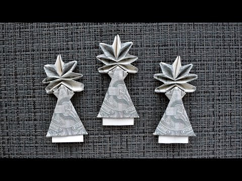 My MONEY CHRISTMAS TREE with STAR | New Design 2022 | Dollar Origami Gift | Tutorial DIY by NProkuda